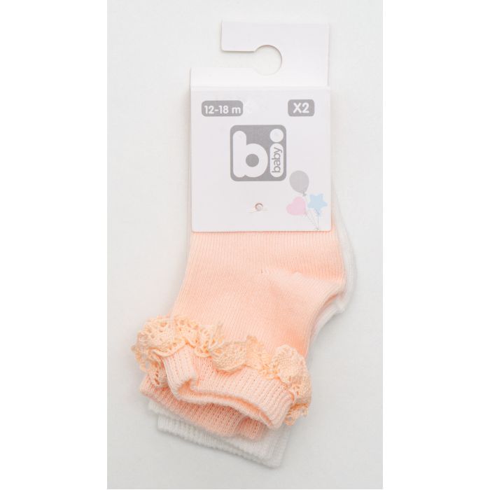 Носки детские Bibaby с кружевом (68231-12-18-peachcream) изображение 2