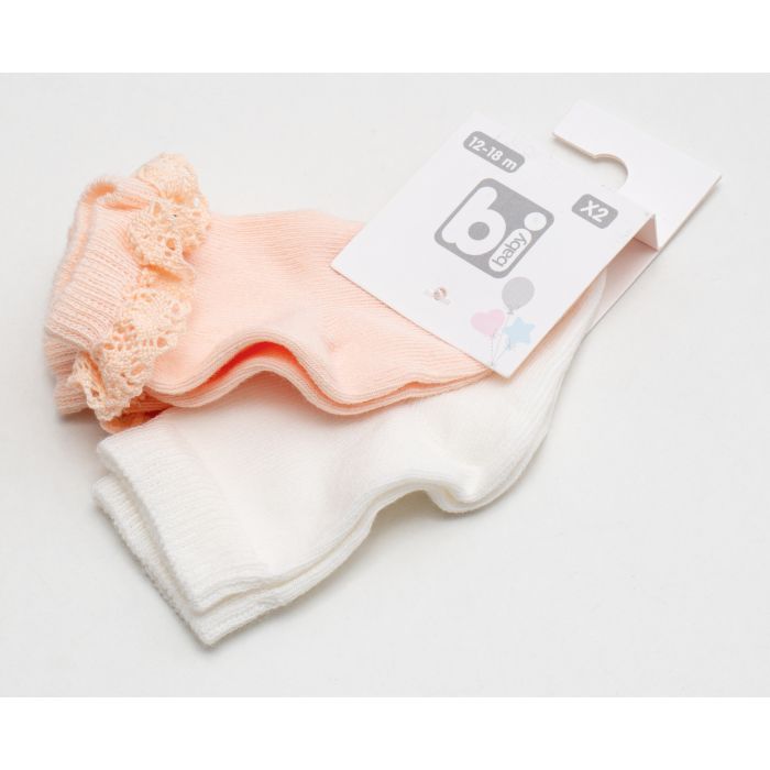 Носки детские Bibaby с кружевом (68231-12-18-peachcream) изображение 3