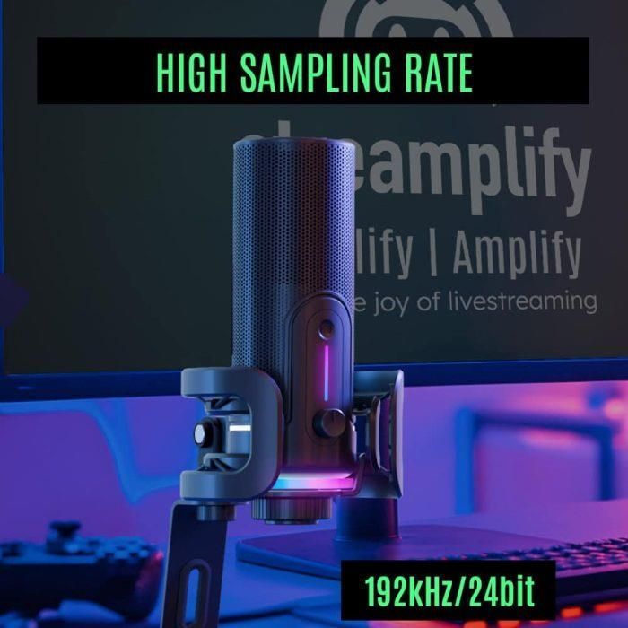 Микрофон Streamplify MIC PRO-192-RGB-ST Black (SPMC-MP3C327.11) изображение 10
