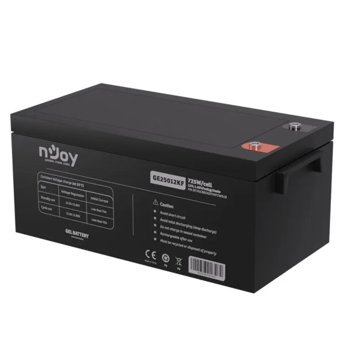 Батарея до ДБЖ nJoy 12V 250Ah (BTVGCBEOGHYKFCW01B) GEL (GE25012KF) зображення 3