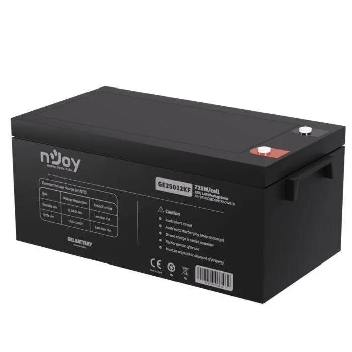 Батарея до ДБЖ nJoy 12V 250Ah (BTVGCBEOGHYKFCW01B) GEL (GE25012KF) зображення 4