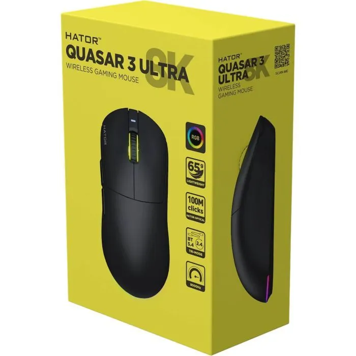Мишка Hator Quasar 3 Ultra 8K Wireless Black Edition (HTM772) зображення 8