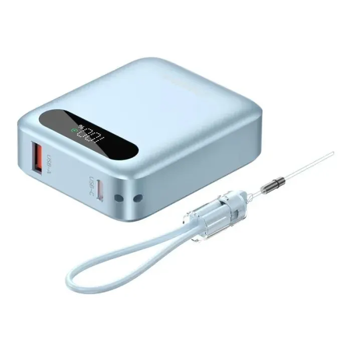 Батарея універсальна Choetech 10000mA, 22.5W, PD, QC, blue (B860-CCLBE)