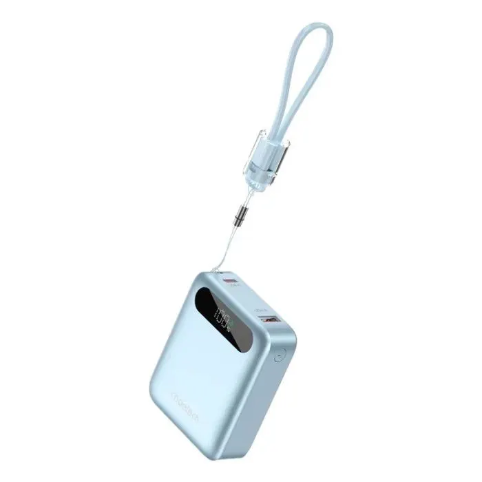 Батарея універсальна Choetech 10000mA, 22.5W, PD, QC, blue (B860-CCLBE) зображення 3