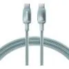 Дата кабель USB-C to USB-C 1.0m 100W blue-green Baseus (E0420700) изображение 2