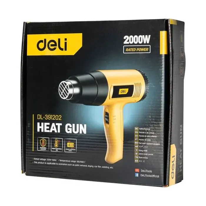 Строительный фен Deli 2000W (DL391202) изображение 7