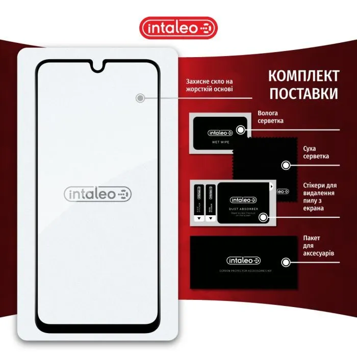Скло захисне Intaleo Full Glue Samsung F16 Black (1283126620232) зображення 8