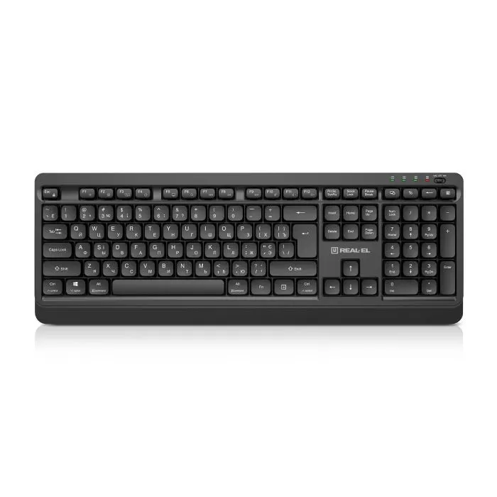 Клавиатура REAL-EL RK-760W Wireless Black (EL123100058)