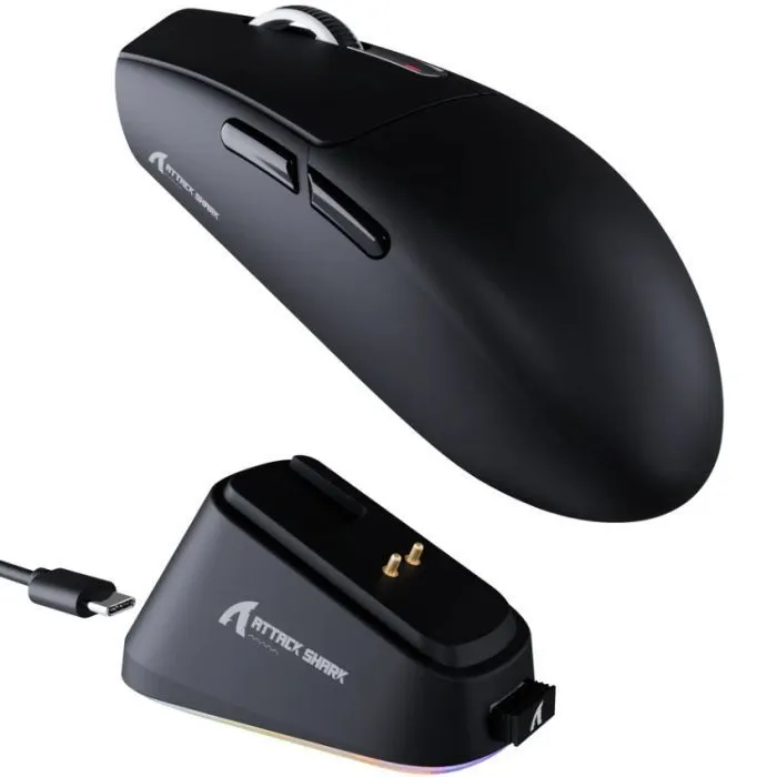 Мышка Attack Shark G3 PRO Wireless/Bluetooth Black (G3PROB_AS)