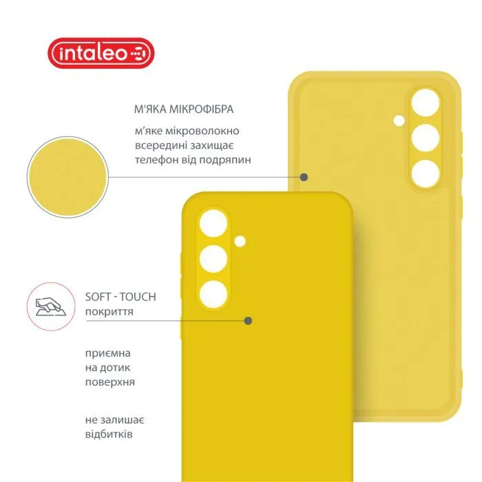 Чохол до мобільного телефона Intaleo Silicone Samsung Galaxy A35 Yellow (1283126600173) зображення 5