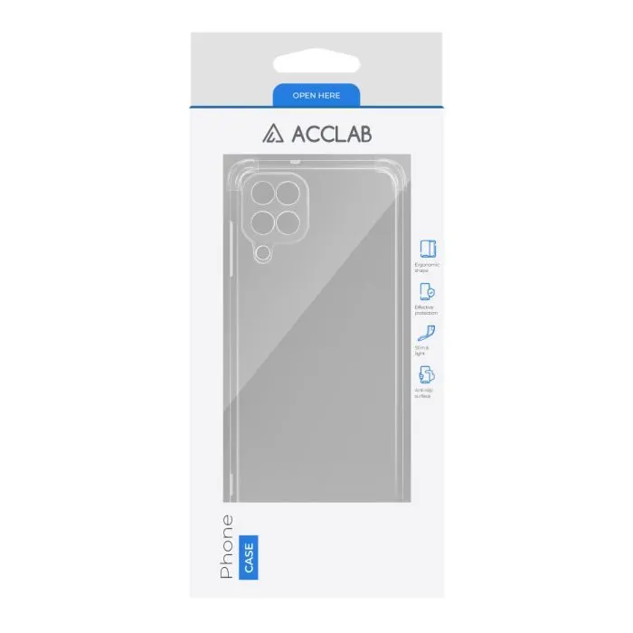 Чохол до мобільного телефона ACCLAB ShockProof Samsung Galaxy A12 Transparent (1283126553813) зображення 2