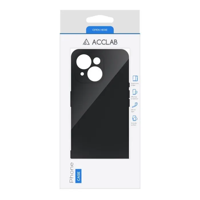 Чохол до мобільного телефона ACCLAB SoftShell Apple iPhone 15 Black (1283126586385) зображення 2
