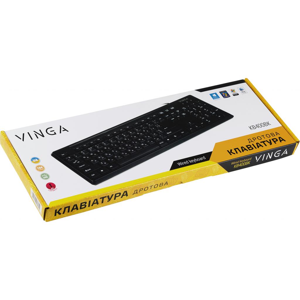 Клавиатура Vinga KB400BK изображение 7
