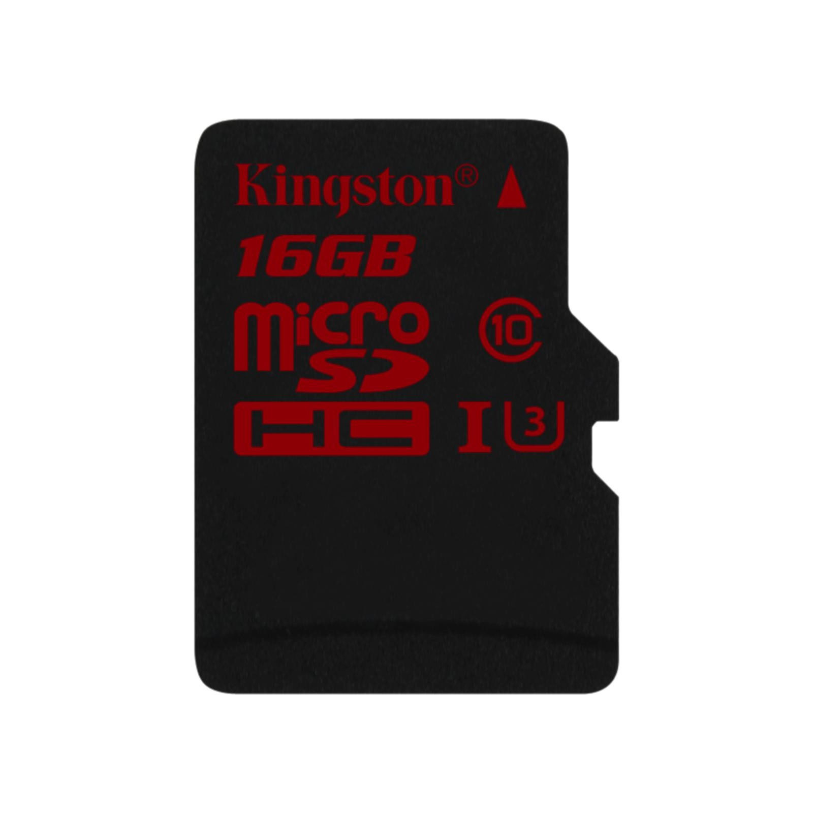 Карта пам'яті Kingston 16GB microSD class 10 UHS| U3 (SDCA3/16GBSP)