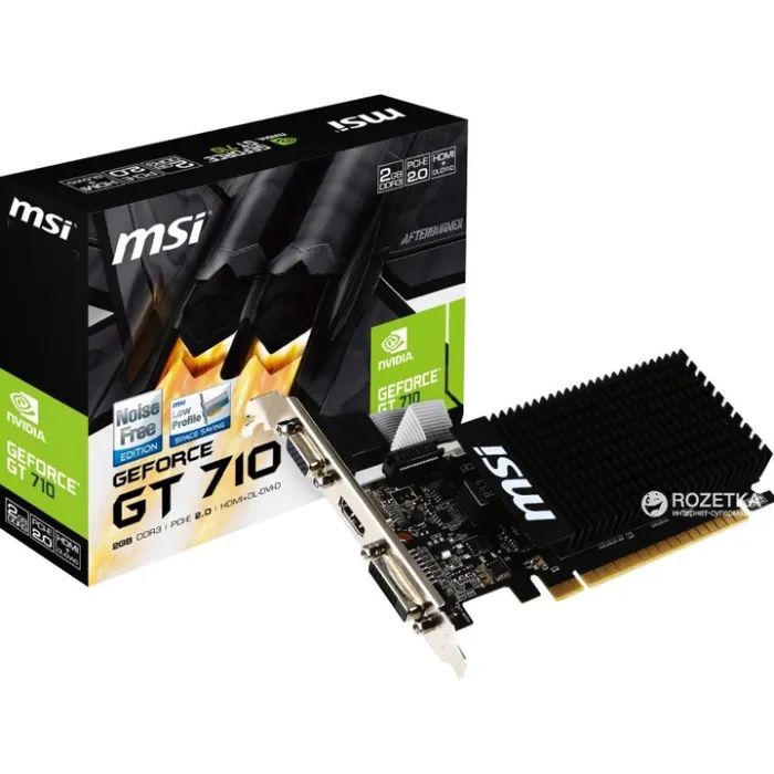 Відеокарта GeForce GT710 2048Mb MSI (GT 710 2GD3H LP) зображення 2