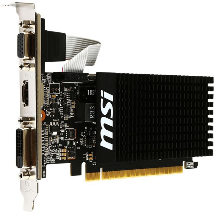 Відеокарта GeForce GT710 2048Mb MSI (GT 710 2GD3H LP) зображення 3