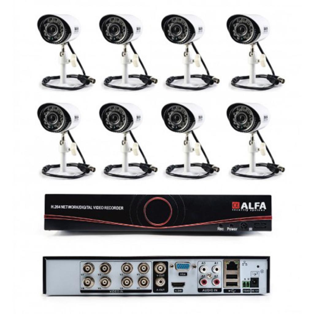 Комплект видеонаблюдения Alfa Outdoors 8