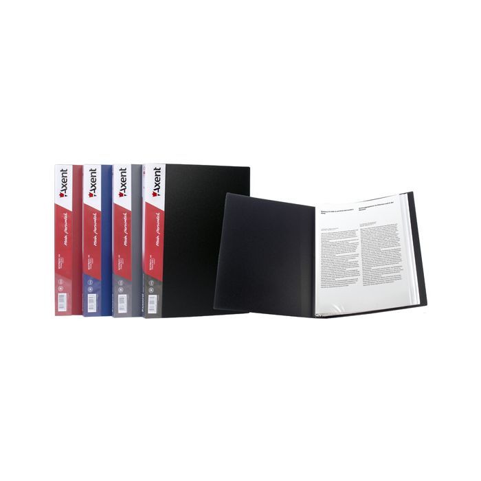Папка з файлами Axent 40 sheet protectors, black (1040-01-А) зображення 2