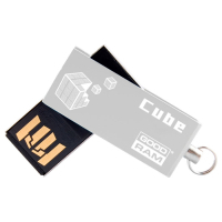 USB флеш накопитель Goodram 32GB Cube Silver USB 2.0 (PD32GH2GRCUSR9)