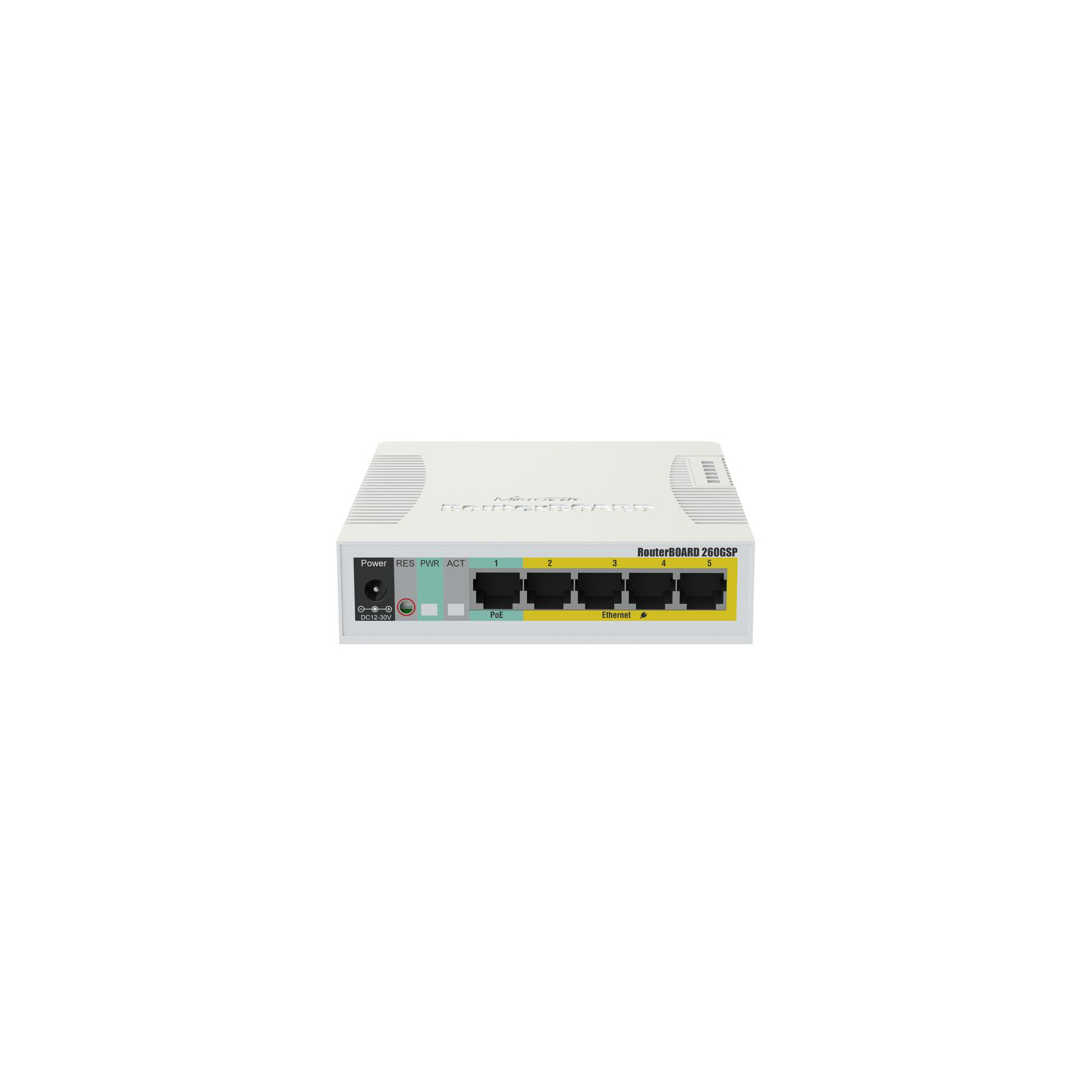 Комутатор мережевий Mikrotik RB260GSP (CSS106-1G-4P-1S)