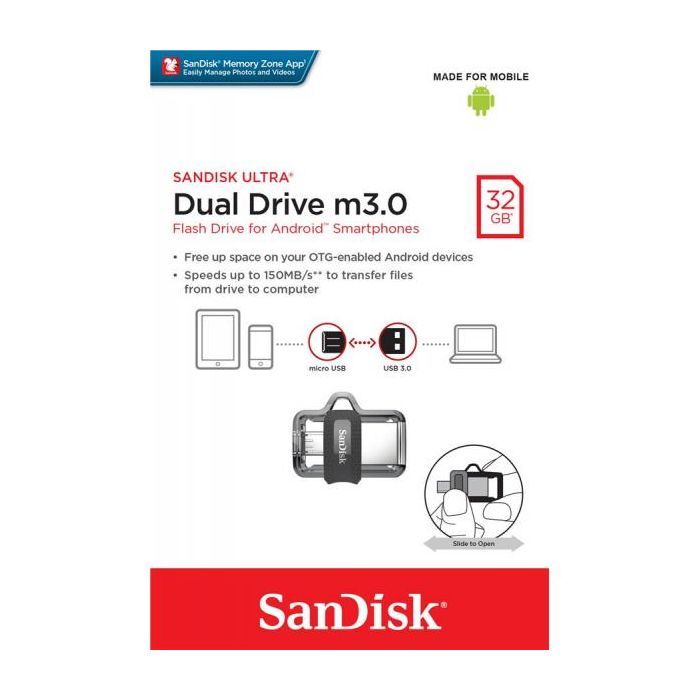 USB флеш накопитель SanDisk 128GB Ultra Dual Drive M3.0 USB 3.0 (SDDD3-128G-G46) изображение 7