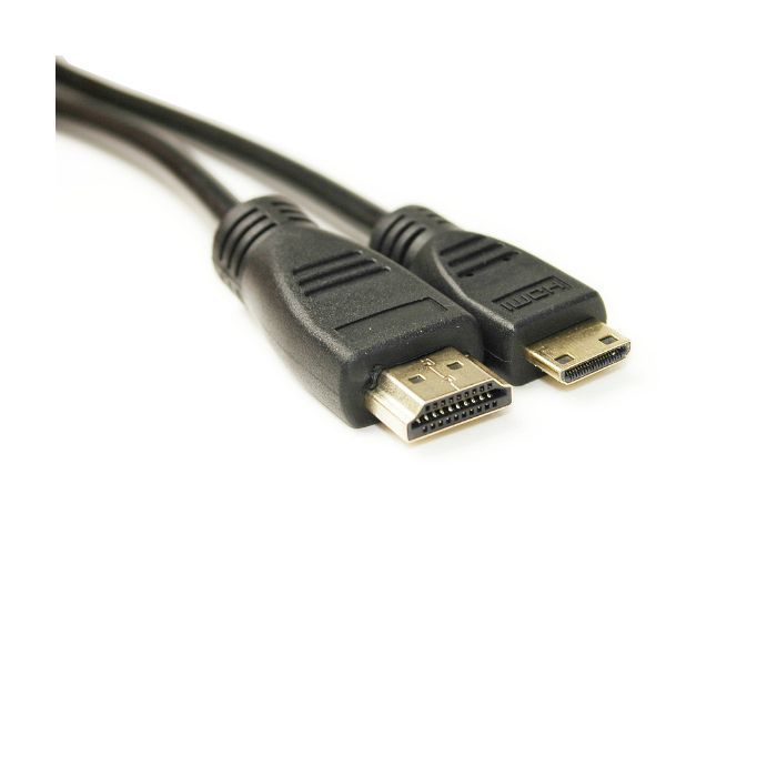 Кабель мультимедийный HDMI A to HDMI C (mini), 2.0m PowerPlant (KD00AS1273)