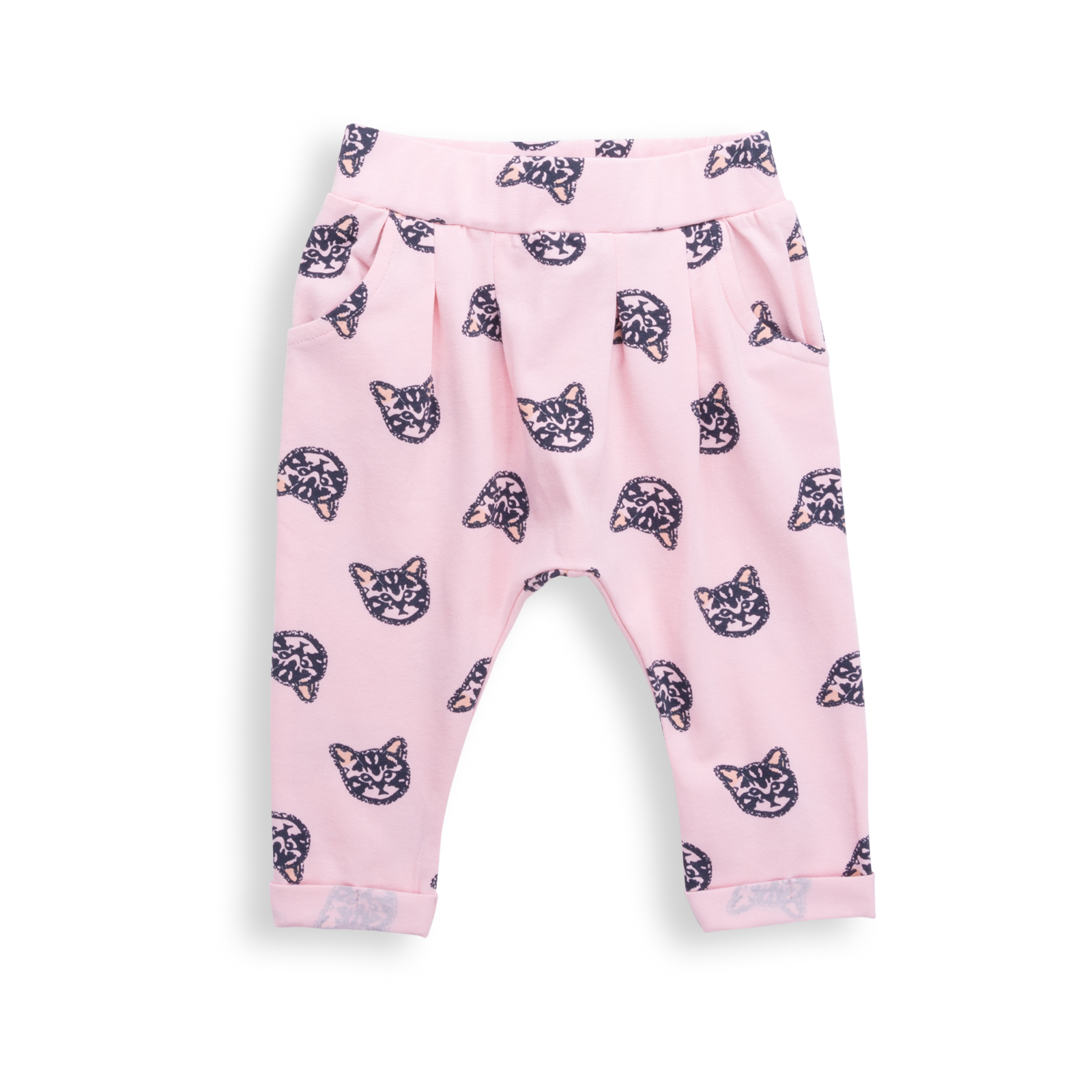 Набор детской одежды Breeze футболка с котиком и штанишки с кармашками (8983-92G-cream) изображение 3