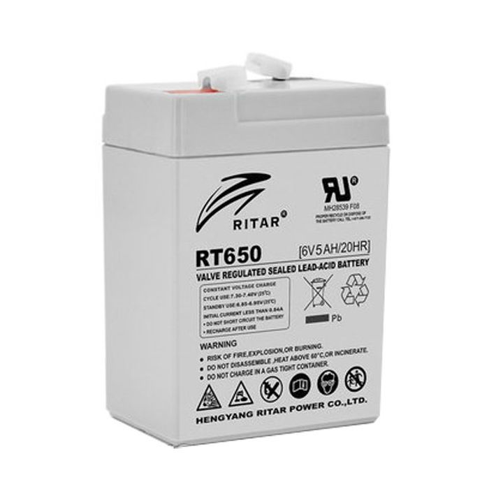 Батарея к ИБП Ritar AGM RT650, 6V-5Ah (RT650)