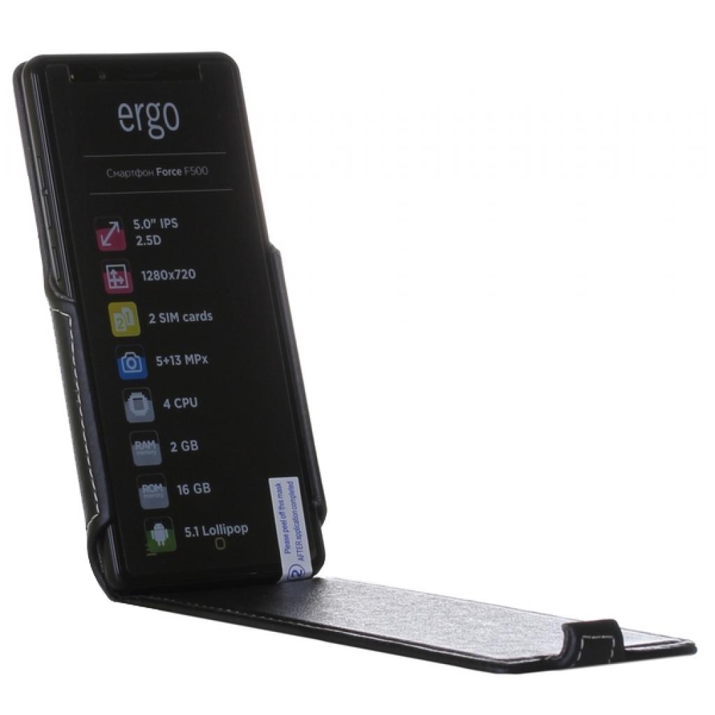 Чохол до мобільного телефона Red point для ERGO F500 Force - Flip case (Black) (6294563) зображення 5