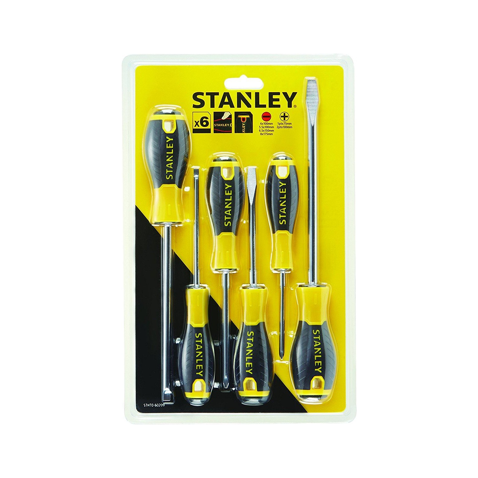 Набор инструментов Stanley отверток ESSENTIAL 6шт. (STHT0-60209) (STHT0-60209) изображение 2