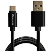 Дата кабель USB 2.0 AM to Type-C 1.0m Black Grand-X (MC-01B) изображение 2