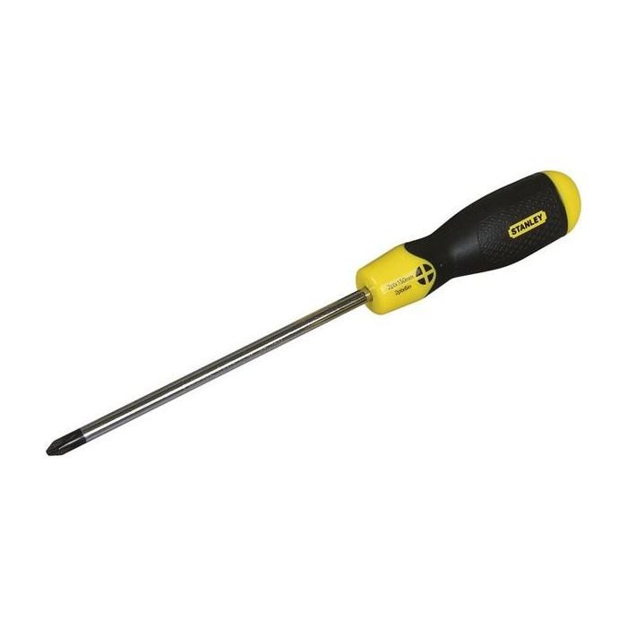 Отвертка Stanley "Cushion Grip", Pz2x100 мм (1-64-974)