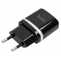 Зарядное устройство HOCO C12 2*USB, 2.4A, Black + USB Cable iPhone 6 (65597) изображение 2