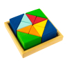 Конструктор Nic деревянный Разноцветный треугольник (NIC523345) изображение 2