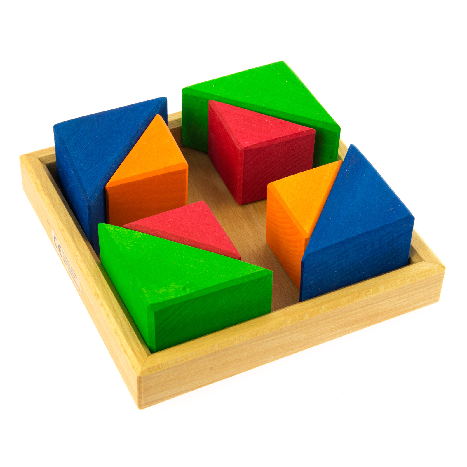 Конструктор Nic деревянный Разноцветный треугольник (NIC523345) изображение 5