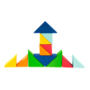 Конструктор Nic деревянный Разноцветный треугольник (NIC523345) изображение 7