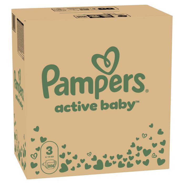 Подгузники Pampers Active Baby Mid Размер 3 (6-10 кг) 90 ш (8001090949455) изображение 2