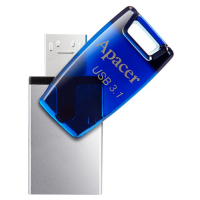 USB флеш накопитель Apacer 8GB AH179 Blue USB 3.1 OTG (AP8GAH179U-1) изображение 3