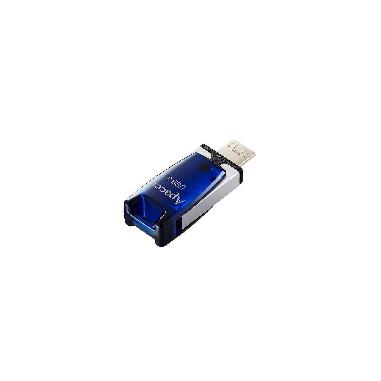 USB флеш накопичувач Apacer 8GB AH179 Blue USB 3.1 OTG (AP8GAH179U-1) зображення 6
