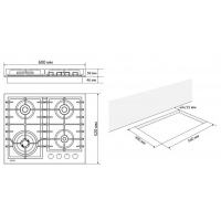 Варочная поверхность Eleyus LORA 60 WH CTF изображение 12
