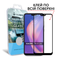 Стекло защитное MakeFuture для Xiaomi Mi8 Lite Black Full Cover Full Glue (MGFCFG-XM8LB) изображение 3
