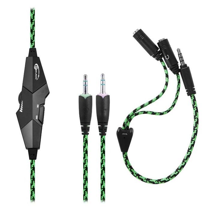 Навушники Gemix X-350 black-green зображення 4