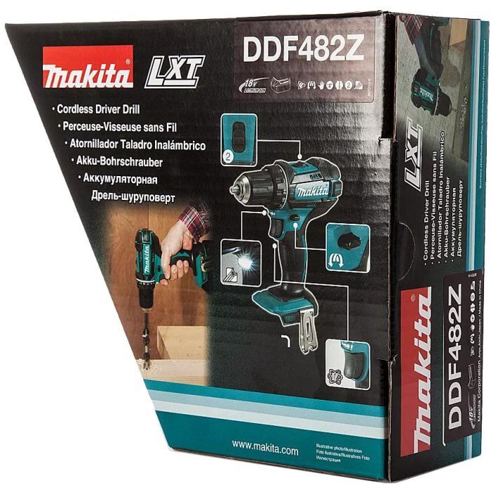 Шуруповерт Makita LXT, 62/36 Нм (без АКБ и БП) (DDF482Z) изображение 8
