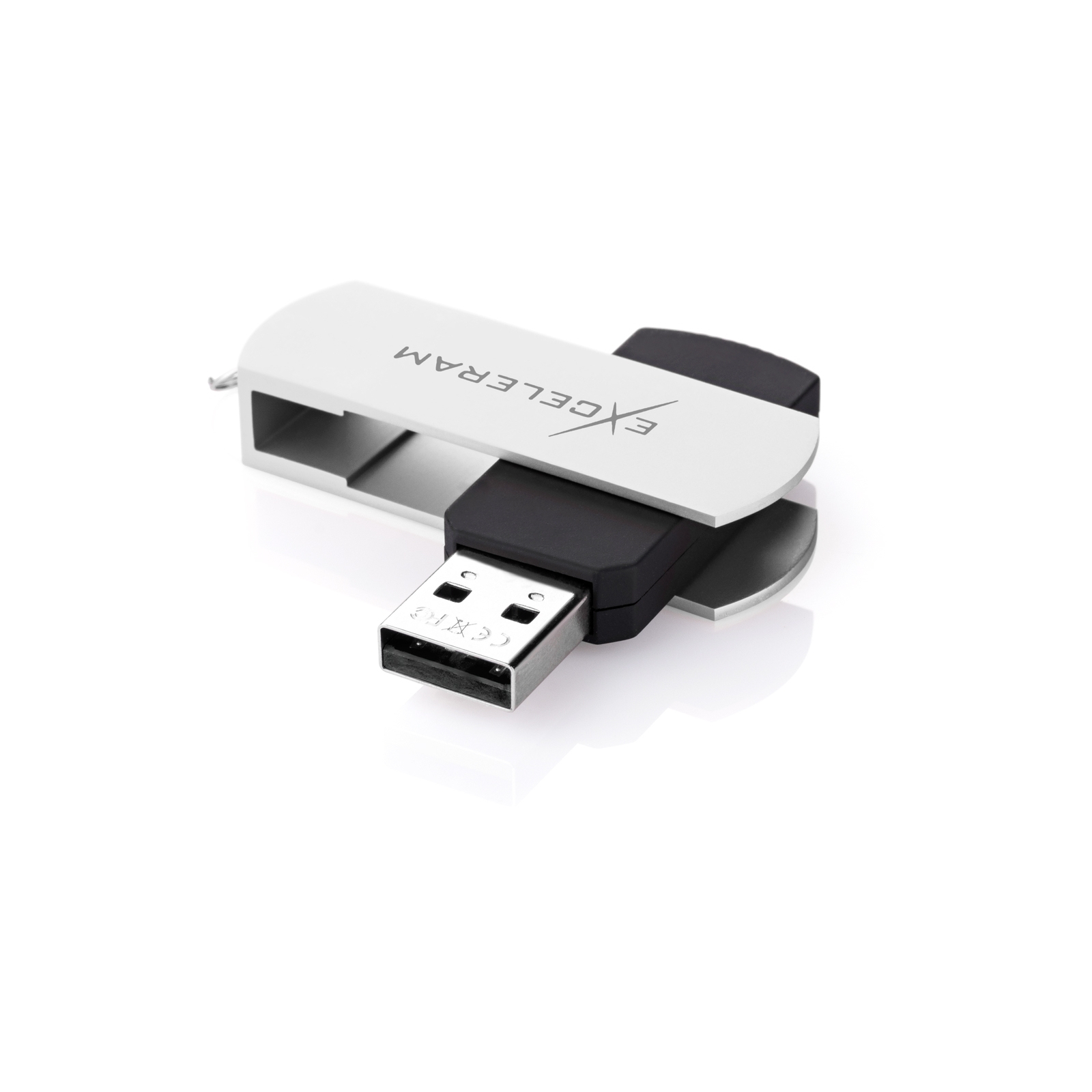 USB флеш накопичувач eXceleram 8GB P2 Series White/Black USB 2.0 (EXP2U2WH2B08) зображення 2