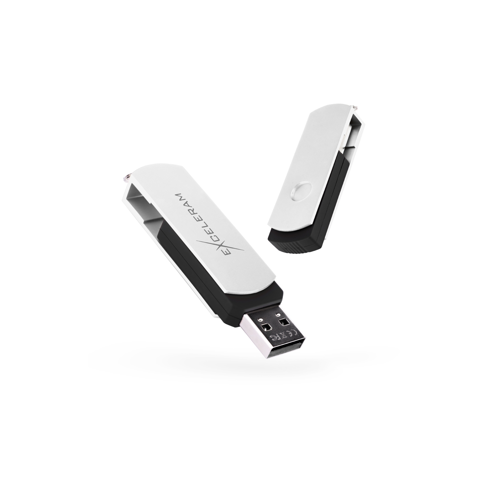 USB флеш накопичувач eXceleram 8GB P2 Series White/Black USB 2.0 (EXP2U2WH2B08)
