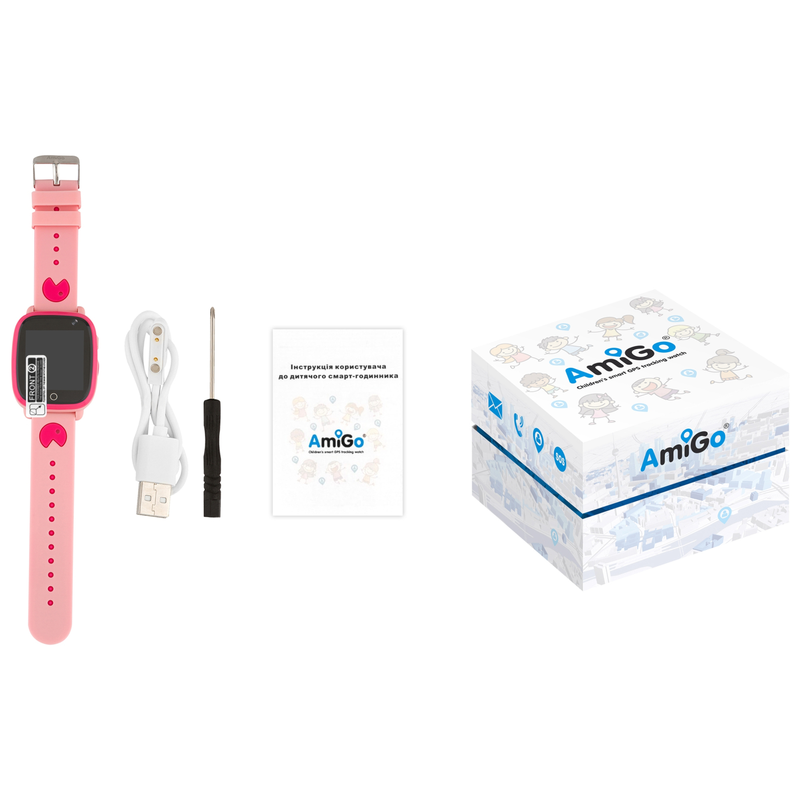 Смарт-часы Amigo GO001 iP67 Pink (458092) изображение 12
