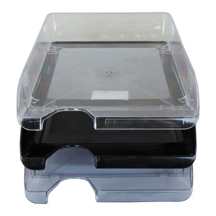 Лоток для бумаг Buromax horizontal, black (BM.6000-01) изображение 2