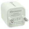 Зарядное устройство Florence 1USB 1A + microUSB cable white (FL-1000-WM) изображение 2