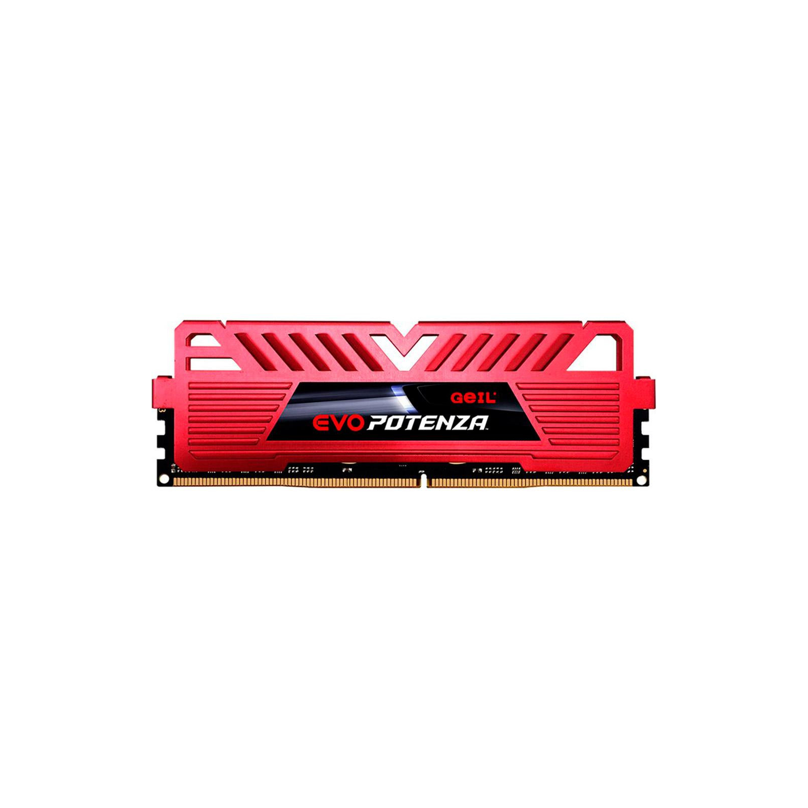 Модуль пам'яті для комп'ютера DDR4 8GB 3200 MHz Evo Potenza Red Geil (GPR48GB3200C16ASC)