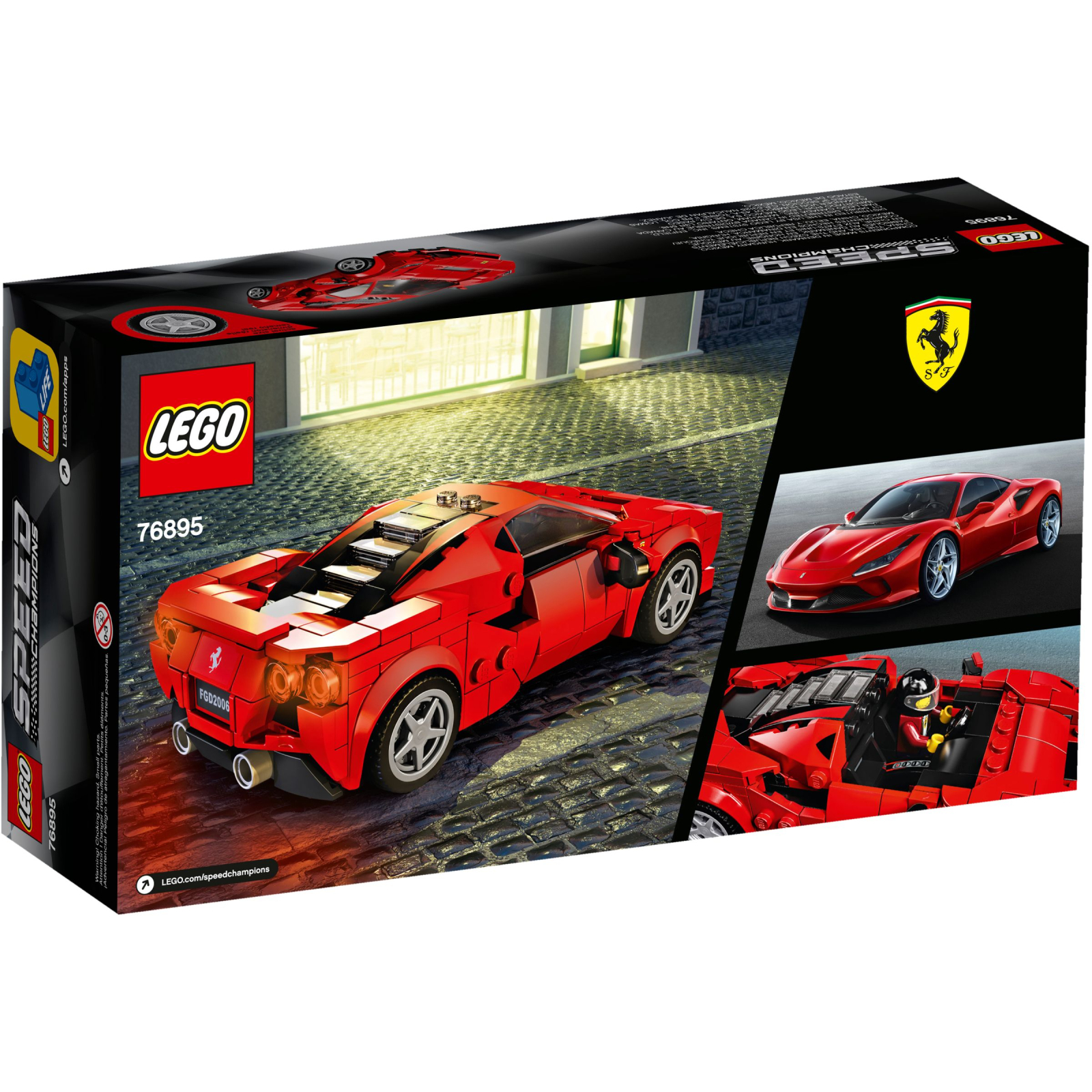 Конструктор LEGO Speed Champions Автомобіль Ferrari F8 Tributo 275 деталей (76895) зображення 4